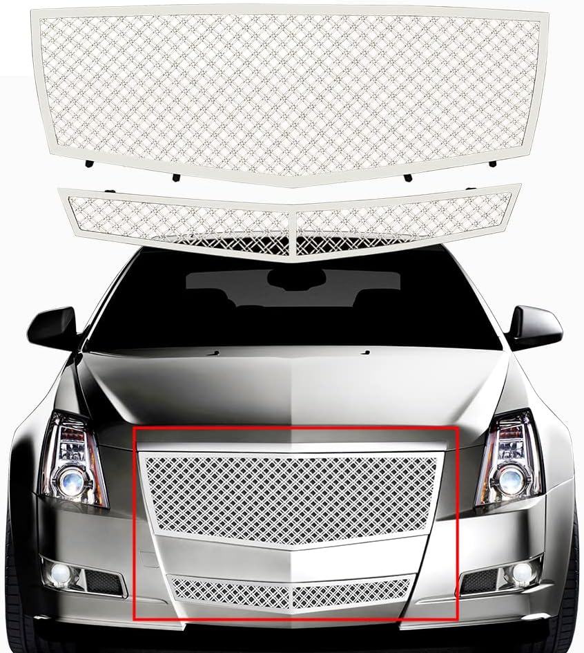 Purchase 2003-2007 CADILLAC CTS FRONT CHROME MESH GRILL GRILLE EMBLEM HOLDER In Walnut - Foto 7