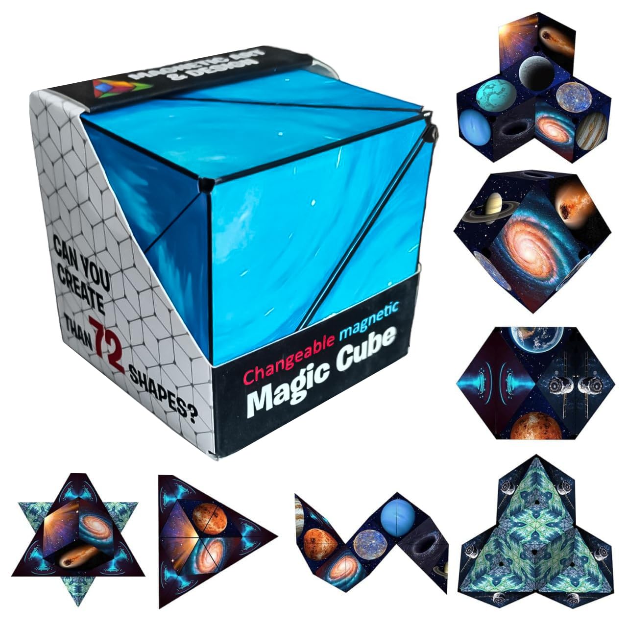 3D Magic Cube Shape Making Magnetic Cube Puzzle Mind Activity & Skill Improve Games for Kids & Adult (B0CZ38GFRD) Amazon Price History, Amazon Price Tracker
