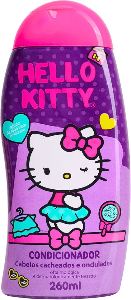 Farmax Condicionador Infantil Cab Cacheados Hello Kitty 260Ml