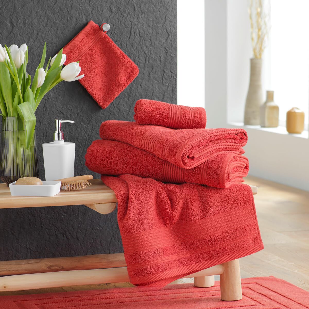 Serviettes De Bain Cloud Pillow - Lot De 2, 100x150 Cm, 500 G/m² En Coton épais - Très Absorbantes Et Douces - Certifiées Oeko-Tex