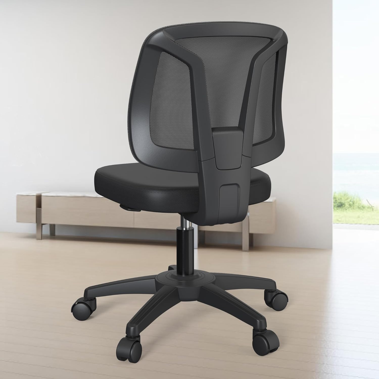 Moderno escritorio ergonómico ajustable para oficina, silla de trabajo para computadora en casa, con ruedas giratorias y soporte lumbar para sala de