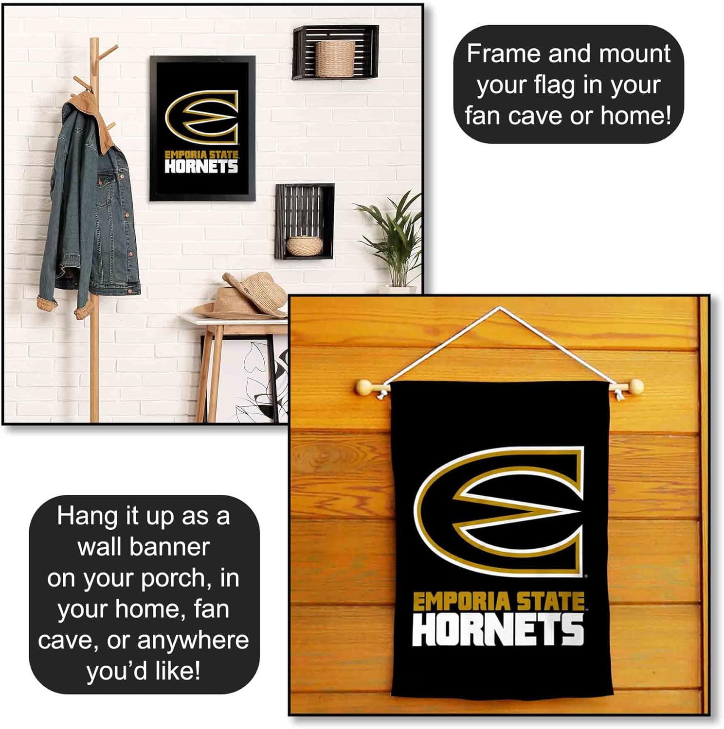 Emporia State Hornets Garden Banner Flag - Image 5