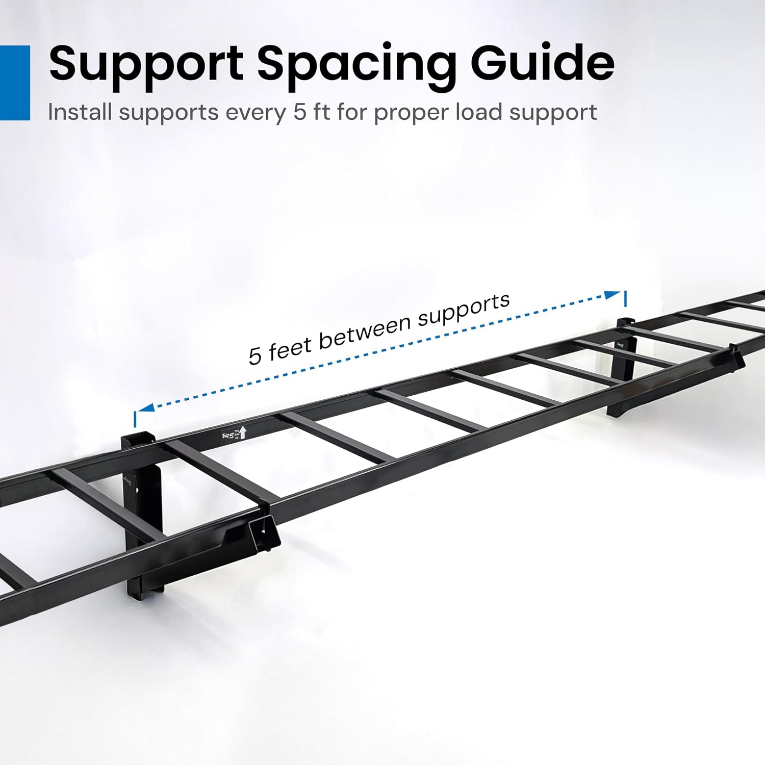 ICC Cable Runway Triangular Wall Support Kit – 6-Pack | Steel, Black Powder Coat, Parallel Wall Mount