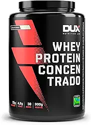 Whey Protein Concentrado Chocolate Branco Pote 900g – Contribui para o Ganho Muscular Hipertrofia – Dux Human Health
