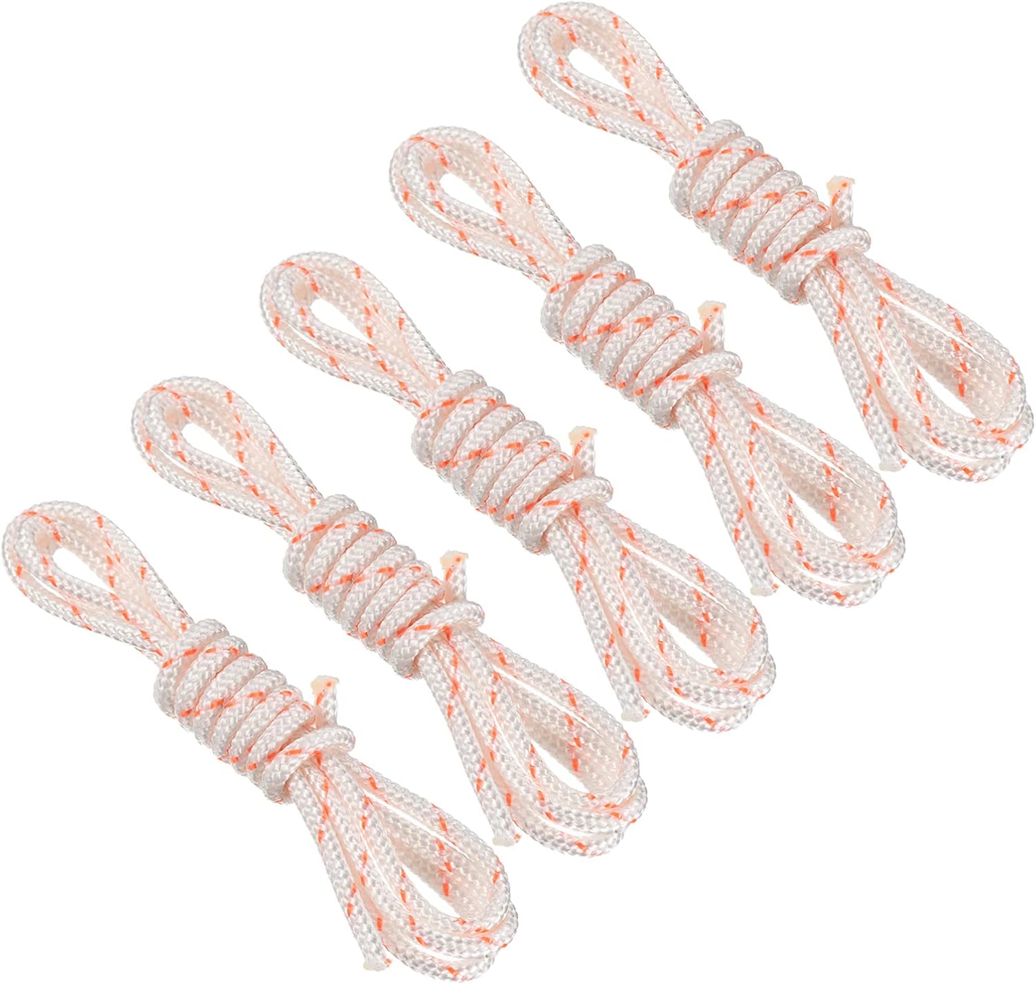 PATIKIL 0.95 Meter Length 2.8mm Dia. Pull Cord Rope, 5 Pcs Nylon Braided Pull Recoil