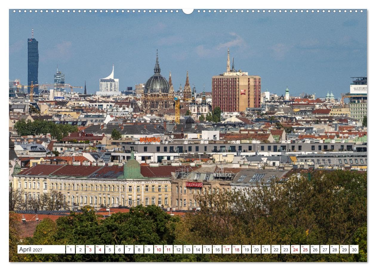CALVENDO - Österreich - Wien (Wandkalender 2027 DIN A2 quer), Monatskalender: Die faszinierende österreichische Hauptstadt in einem Kalender vom Reisefotografen Peter Schickert.