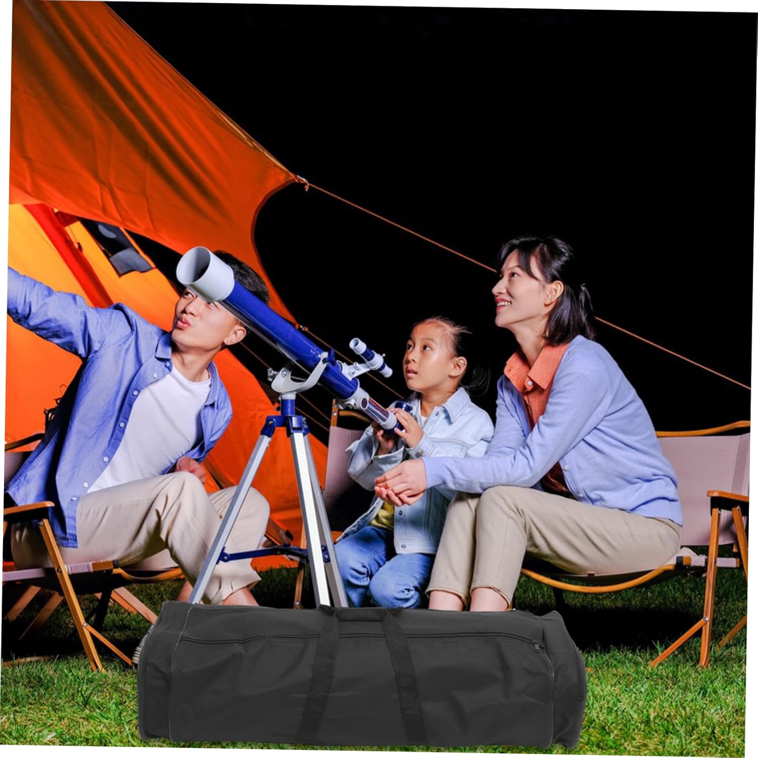 ARTIBETTER Portable Telescope Storage Bag Multi-functional Outdoor Shoulder and Handbag Protective Case for Telescopes and Accessories Stylish and Durable Design Black