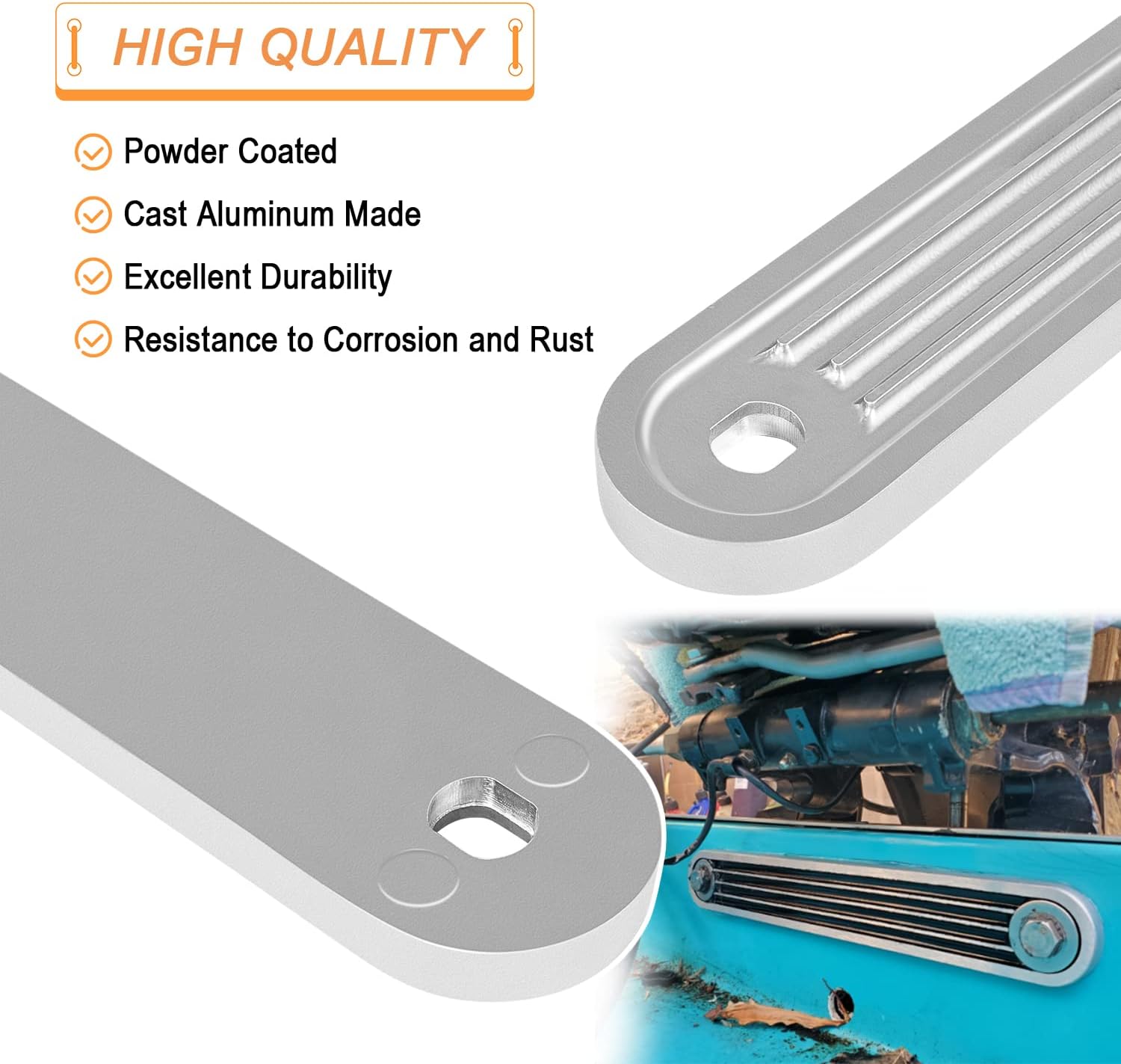 Bonbo TSP-1 Transom Support Plate for Top Bolt Holes 3001-8067, Boat Engine Transom Support Plate 15" x 2", Distribute Engine Bolts Stress, Simple to Install