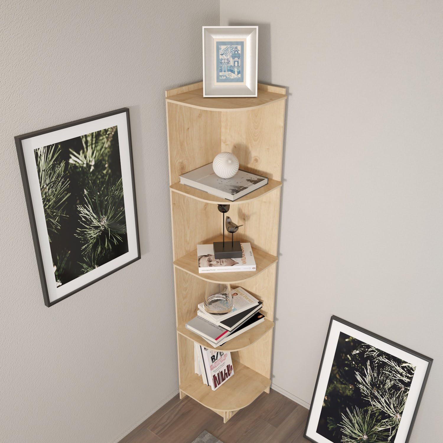 Hanah Home Bookshelf, Quercia, Taglia Unica