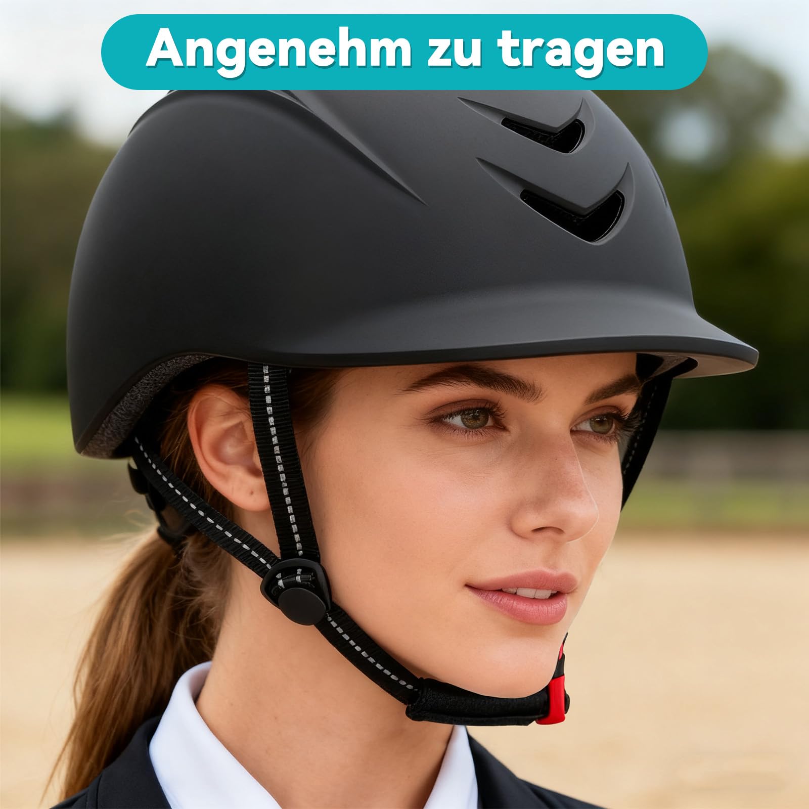 Sharplace Reithelm Schutz für Kinder, Kinderhelm, Reitkappe verstellbar für Mädchen & Jungen, belüfteter Reithelm zum Reiten, Radfahren, Skifahren