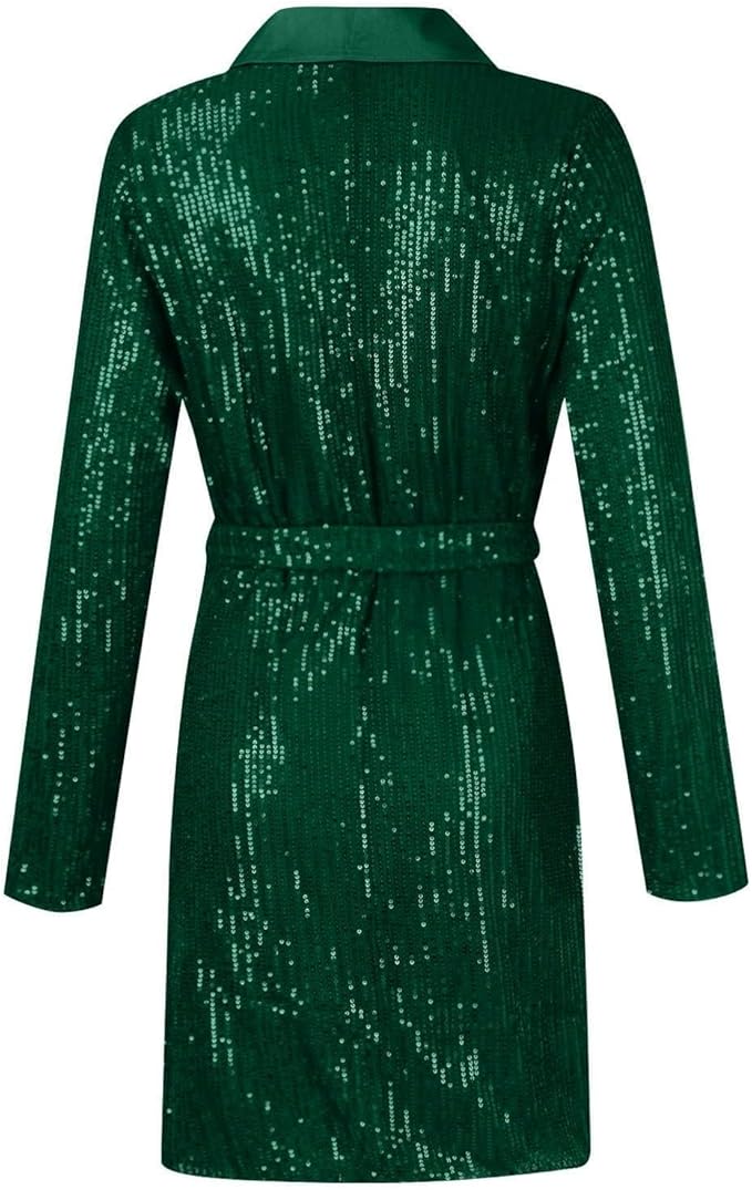 ✨Sparkle & Shine! Sequin Long Sleeve Dress for Festive Nights✨