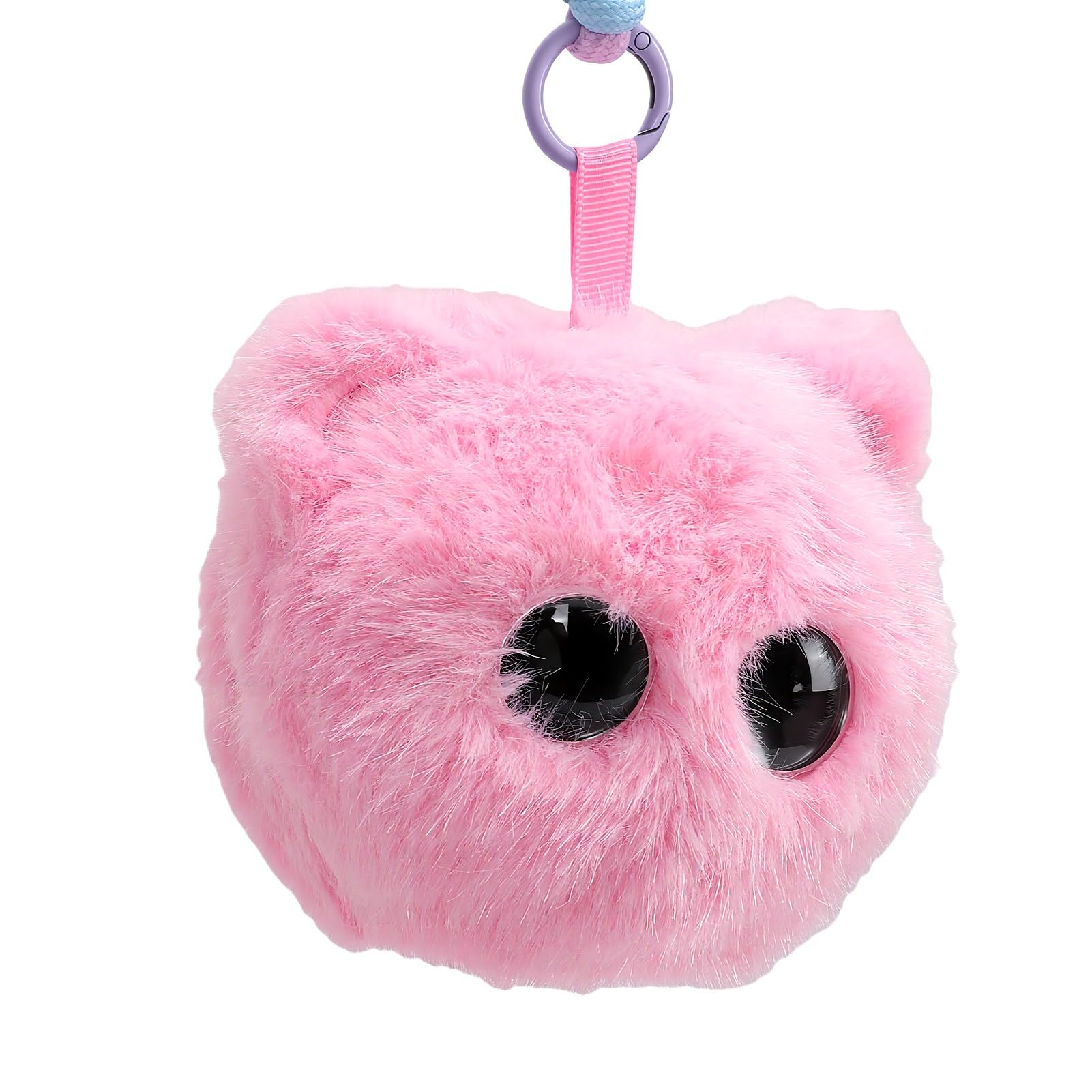 Ausla Juguete de Peluche de Gato Inteligente AI Animal de Peluche Interactivo con Poliéster de Felpa y Soporte de Aplicación de Voz 66 Idiomas 1000 MAh USB C para Niños Que Aprenden a Jugar (Pink)