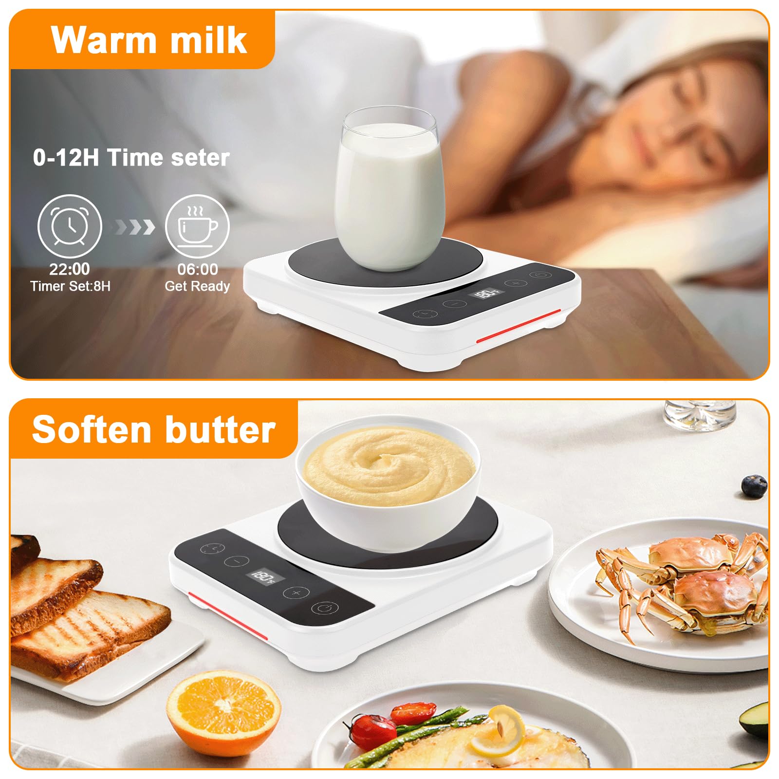Chauffe Levain,Outils de Cuisson du Pain 70-100 °F, Tapis Chauffant pour Levain avec Minuterie 12H & Fonction Mémoire, Contrôle Précis de La Température 1 °C, Pour la Pâtisserie Maison