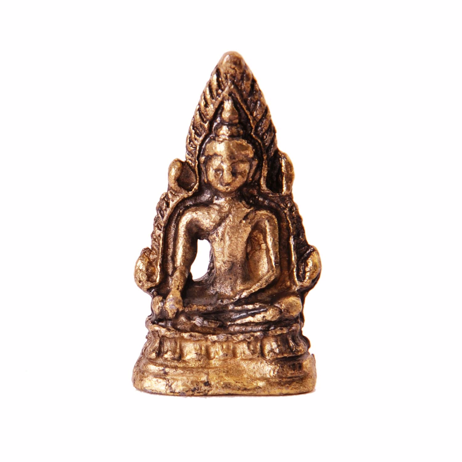 Purpledip Rare Miniature Statue Lord Buddha in Bhumi-sparsha Mudra, Unique Collectible Gift (11399)