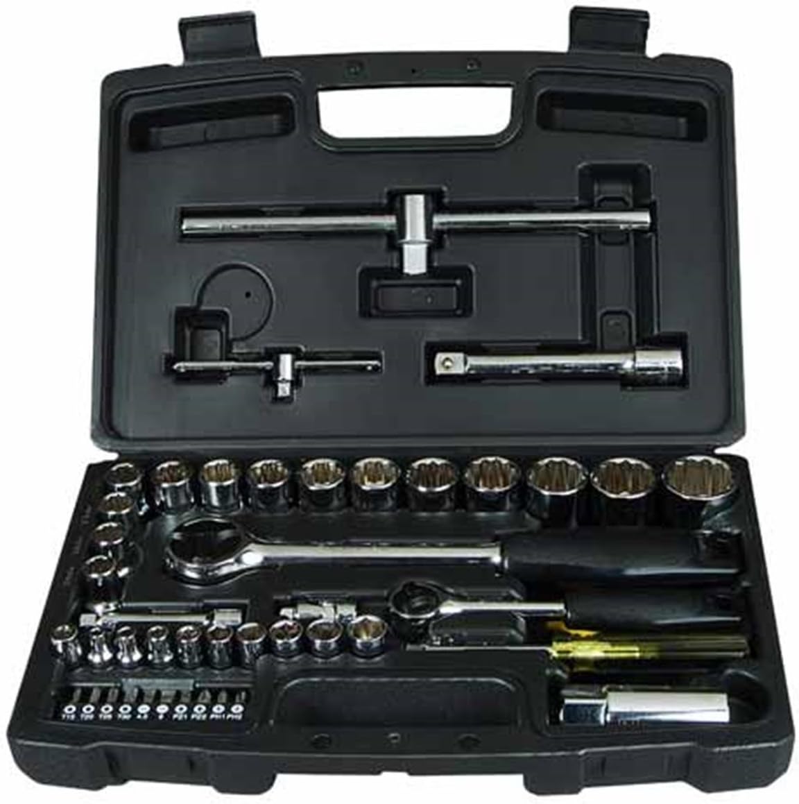 Coffret De Douilles 1/4' Et 1/2' Clés Mixtes STANLEY - 41 Pièces