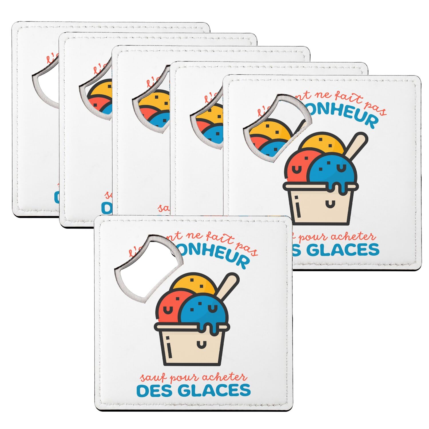 Sous-verre décapsuleur protège table anti-tache ouvre-bouteille 92mm
