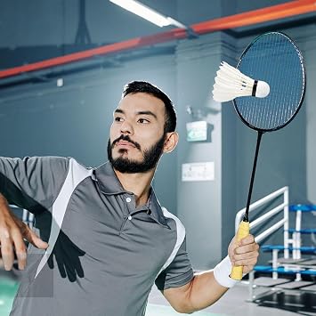 6 Pcs Shuttlecocks Badminton, White Shuttlecocks, Professional Duck Feather Badminton, Feather Shuttlecocks Badminton for Professional Training or Family Outdoor Sports