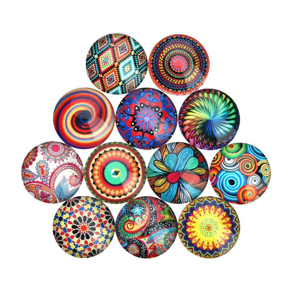 20x Glass Flatback Scrapbooking Dome Cabochons for Crafts 25mm