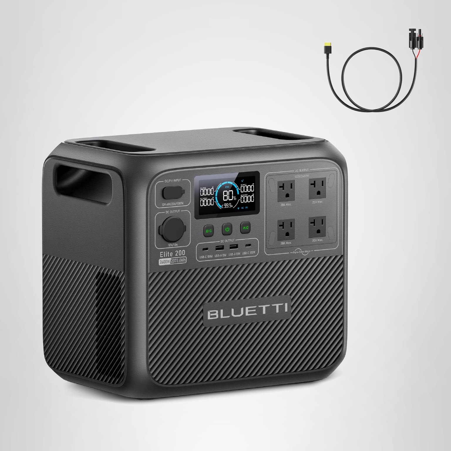 バカトノくんBLUETTI Elite 200 V2旧 大容量ポータブル Amazon.com : BLUETTI Elite 200 V2 Portable Power Station with