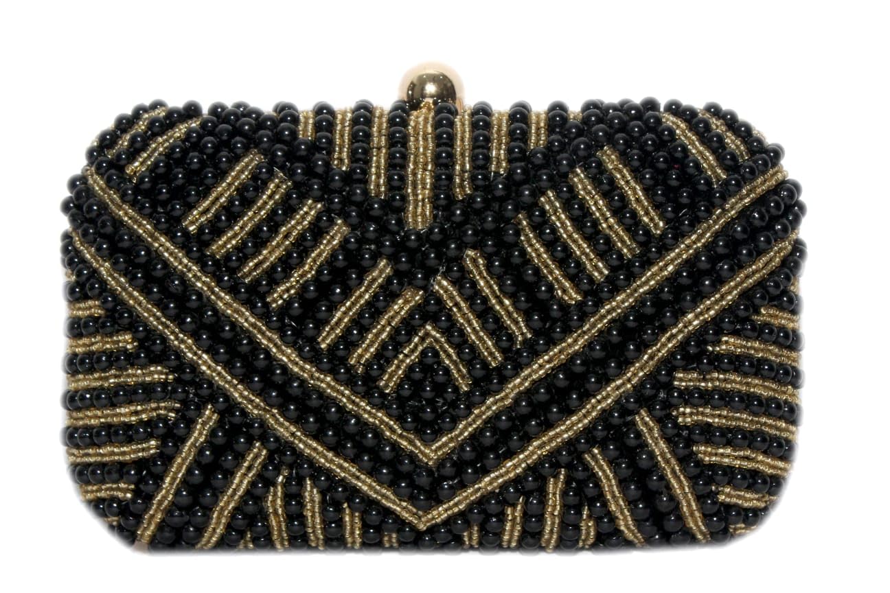 Women & Girls Embroidered Beaded Clutch Purse for Party Wedding-image-3