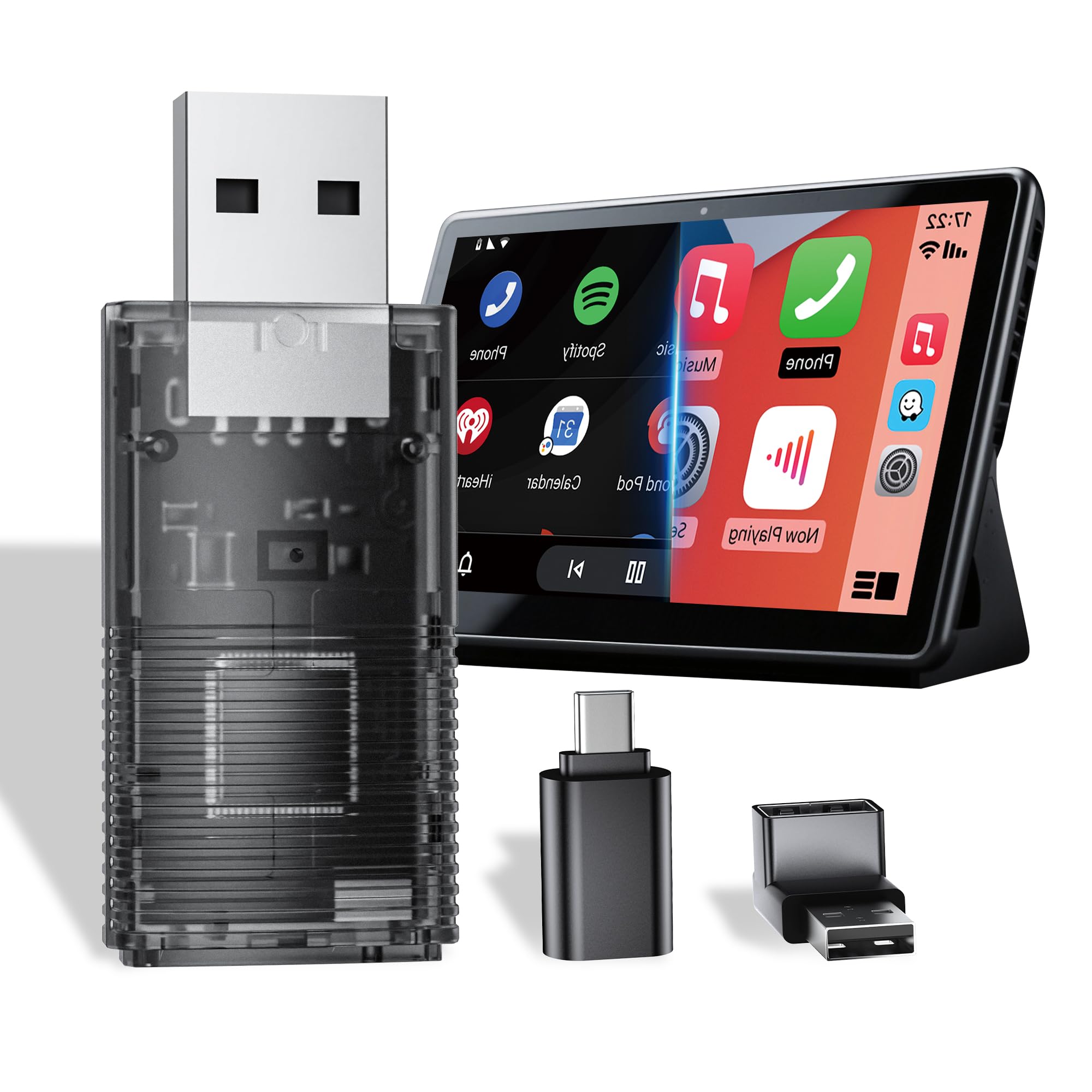 Dreryrit CarPlay AI Box Wireless Android Auto TV Box IPTV- HDMI Netflix-4+ 64GB