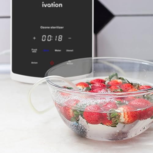 Miniatura 6 de Ivation Esterilizador de ozono multiusos para aire y agua | Sistema portátil de desodorización y desinfección para el hogar con panel de control
