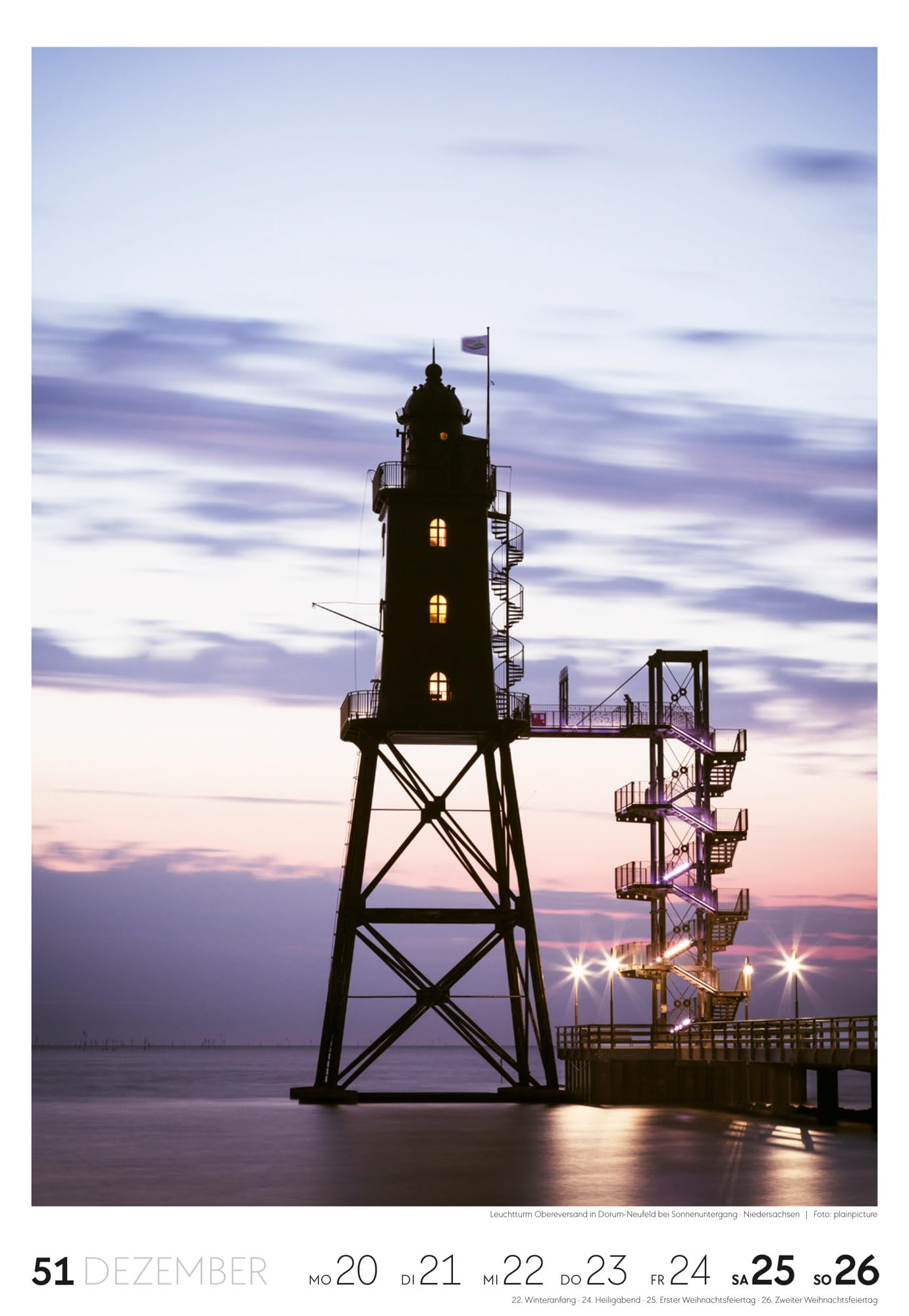 Küste Wochenkalender 2027: Meeres-Kalender mit 53 großformatigen Bildern im Hochformat (29x42 cm) | Strände der Ostsee und Nordsee in Deutschland