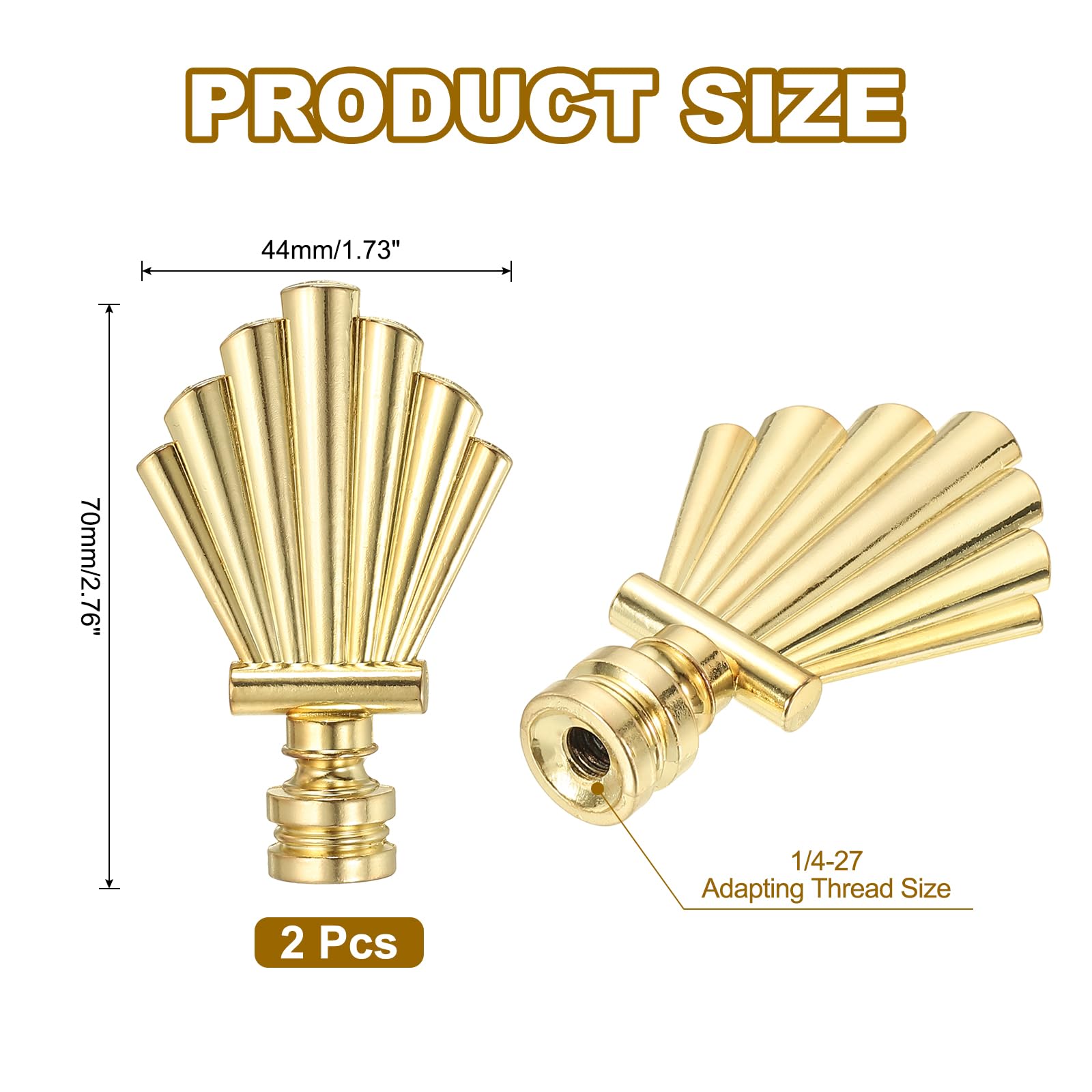 PATIKIL 44mm Lamp Shade Finial - Image 2