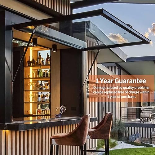 Miniatura 7 de Soporte de montaje de puntales de gas de 0.394 pulgadas para soportes de elevación de choque de gas, resortes de elevación de gas de acero, soporte