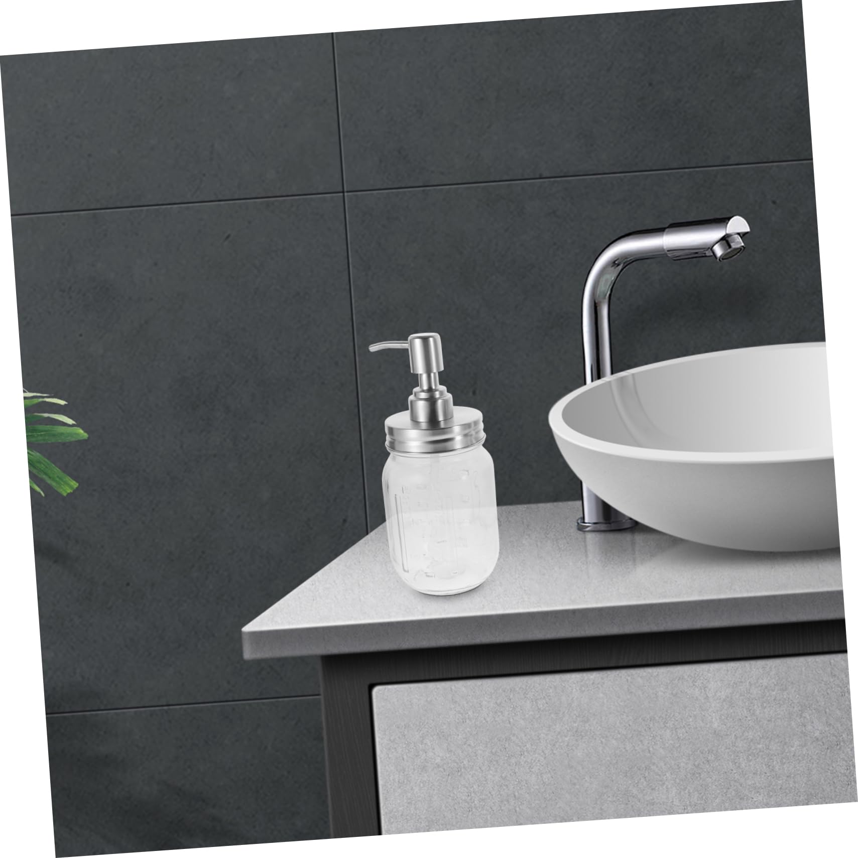 PRETYZOOM Accesorios Baño Frasco Dispensador Jabón Cepillo Dientes Hisopos Algodón