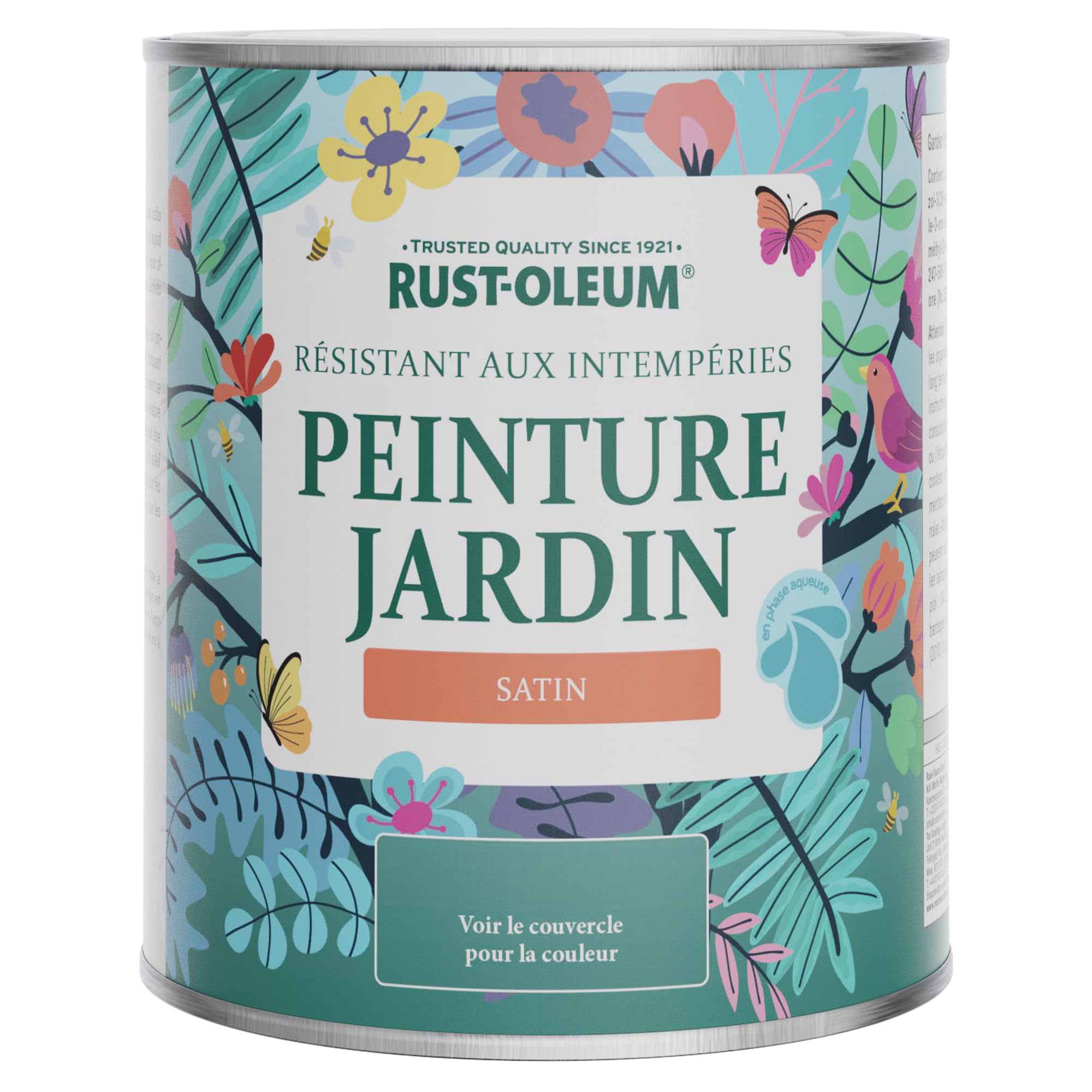 Rust-Oleum Peinture Orange Résistante à l'humidité pour Jardins, Finition Satinée - Thé Chaï 750ml