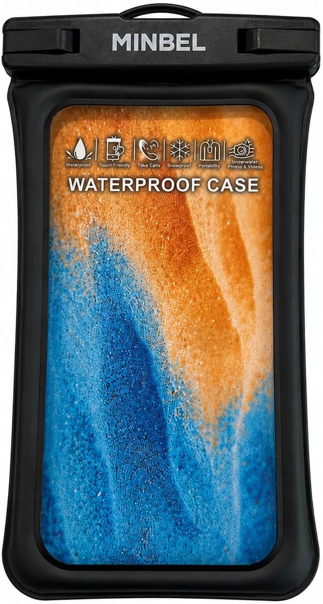 Floating IPX8 Waterproof Phone Case 2 Pack with Adjustable Lanyard