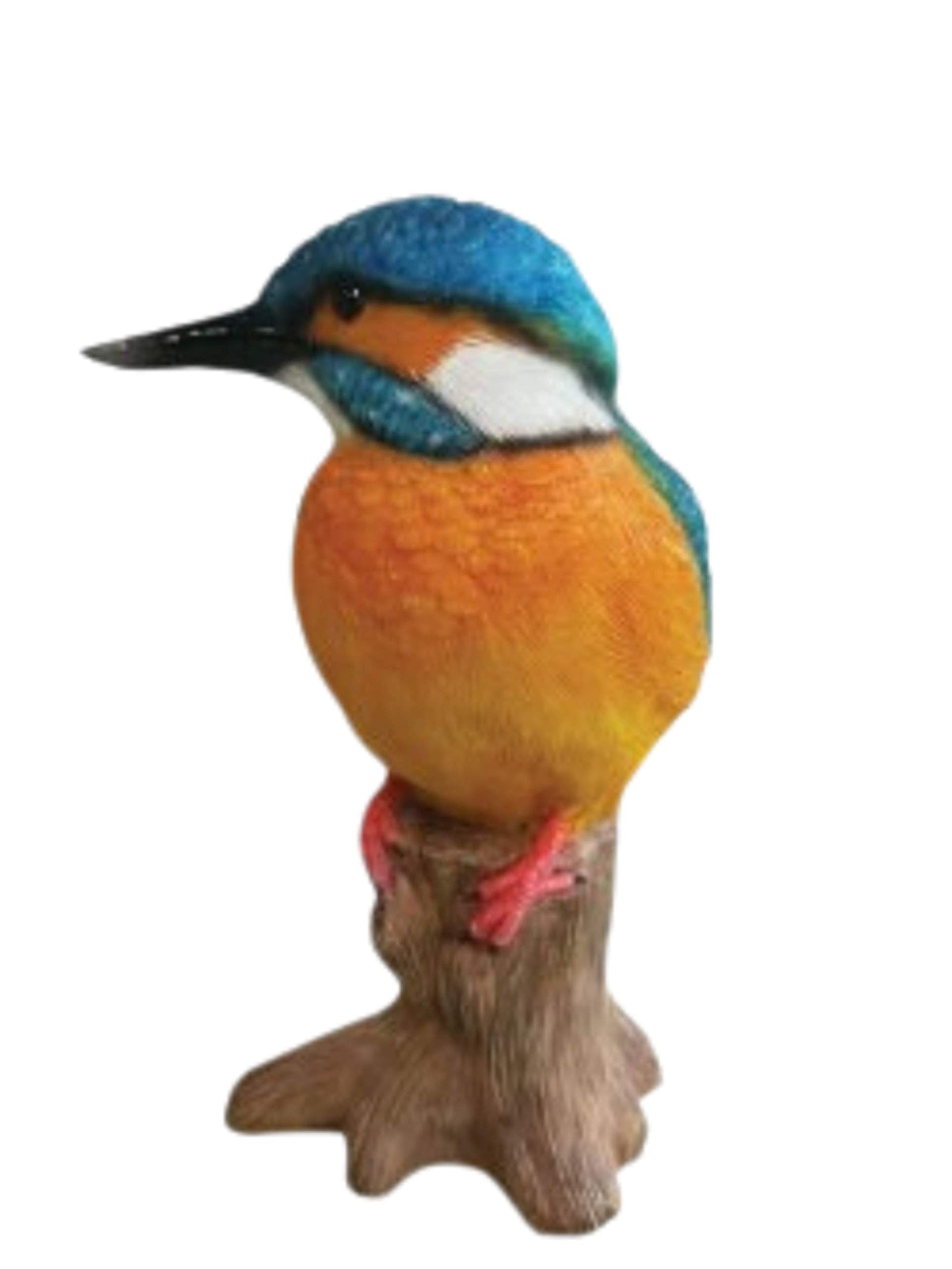 Garden Creations Multicolor Kingfisher Ornament Garden Home Lifelike Resin Statue Figurine Frostproof 16Cm