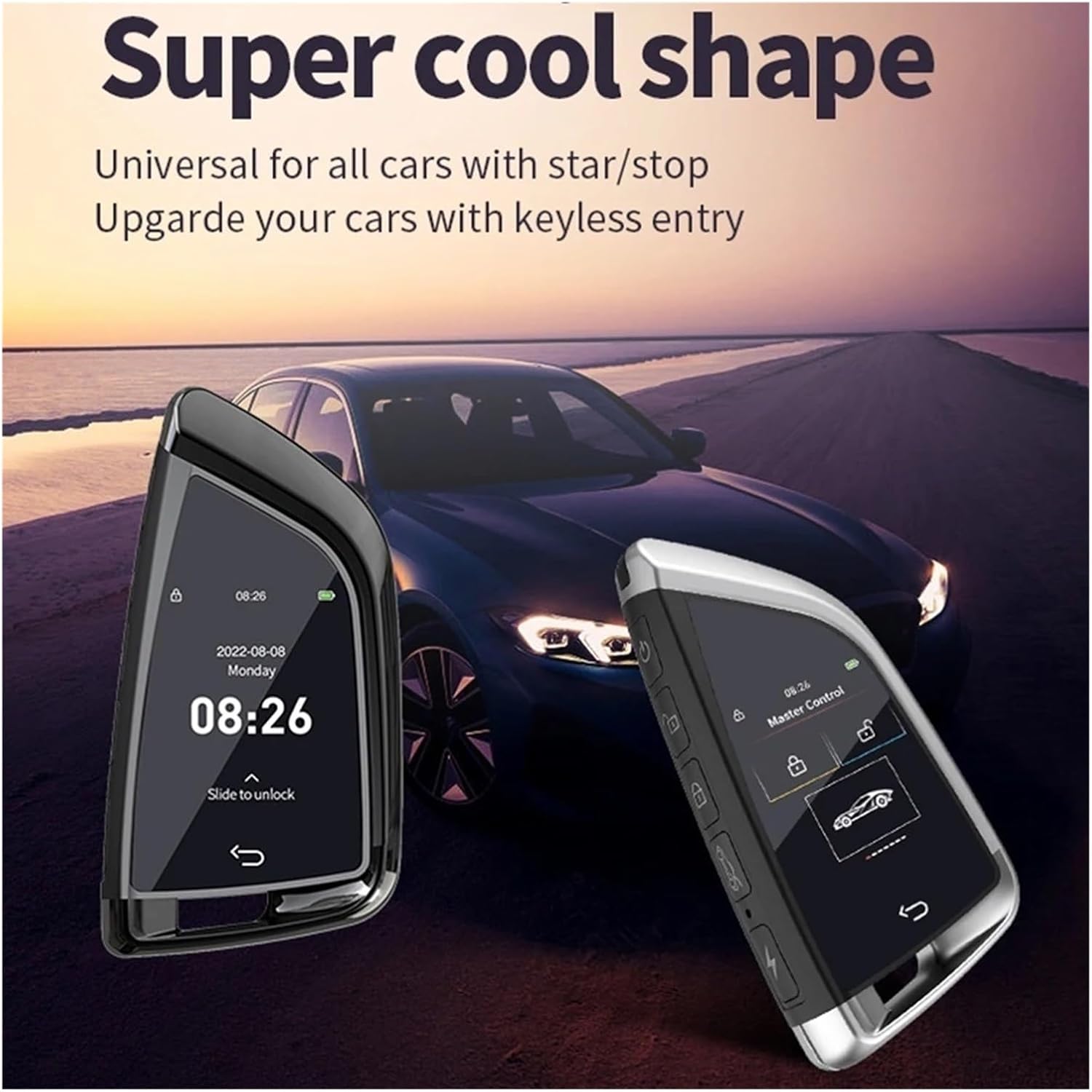 CF568 Modified Smart Key LCD Touch Screen with On-BD Universal Smart Car Key Keyless Entry Control Car Key