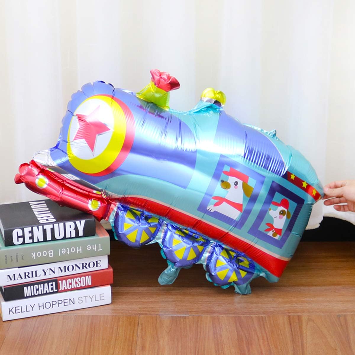 InBy 20pcs Train Balloon Kit for 1st 2nd 3rd 4th 5th Kids Birthday Decoration Baby Shower Girl Boy 12" Latex Balloon Birthday Jumbo Colorful Train Foil Balloon Transportation Theme Party Supplies Set