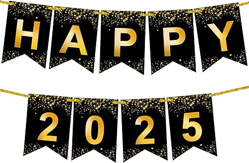 Katchon, Cartel brillante de graduación 2025  Grande de 10 pies, sin bricolaje  Cartel de feliz 2025, decoraciones de graduación de clase de 2025