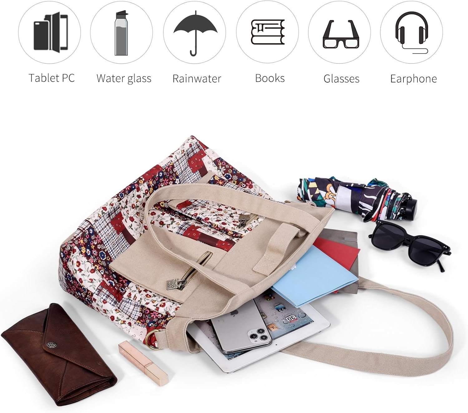 Black Butterfly boho series Large capacity canvas Personalized printing crossbody sling backpack, women tote handbags - Image 7