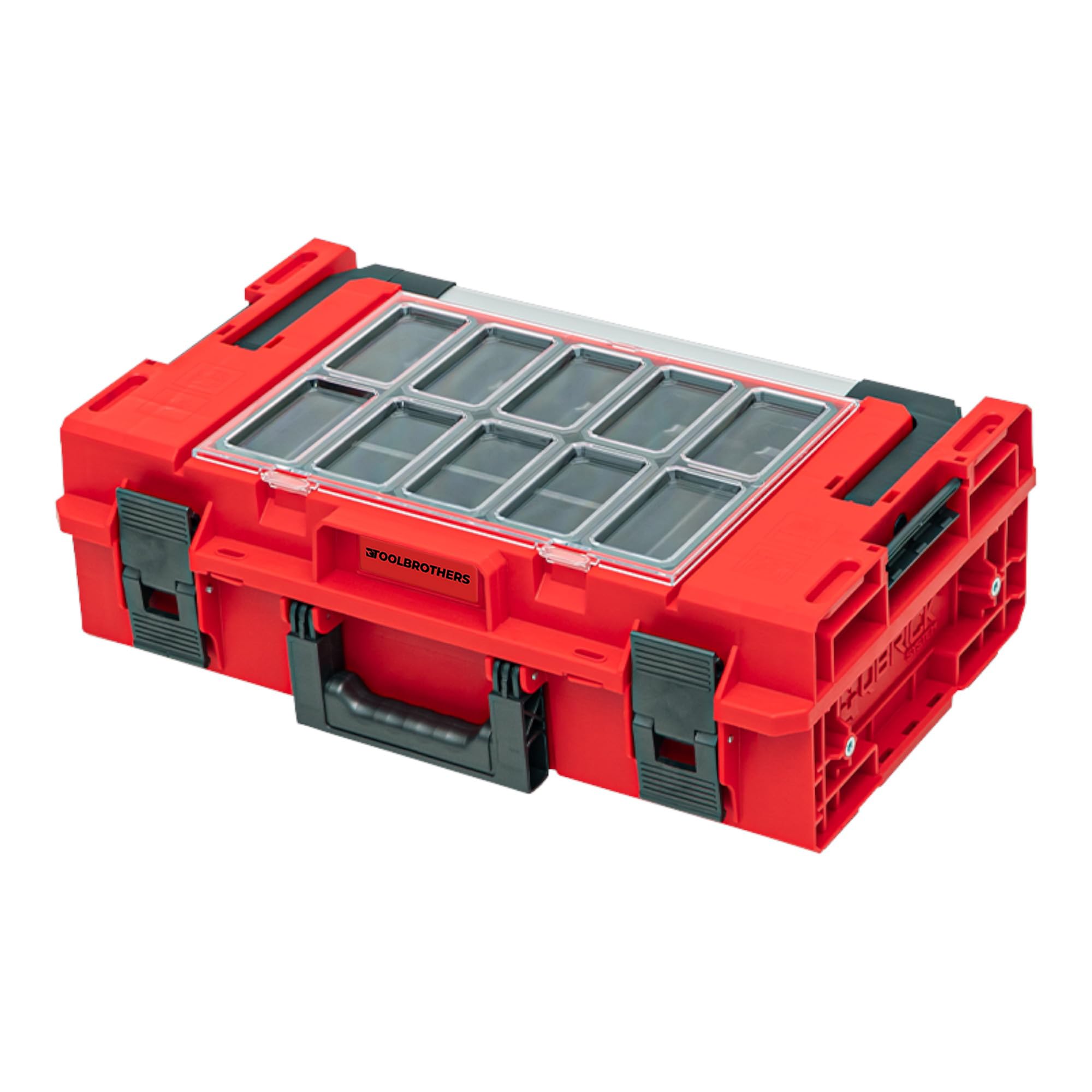 Toolbrothers RHINO ONE 200 2.0 Expert RED ULTRA HD Custom walizka narzędziowa organizer modułowy 585 x 385 x 190 mm 15,4 l można układać w stos IP66
