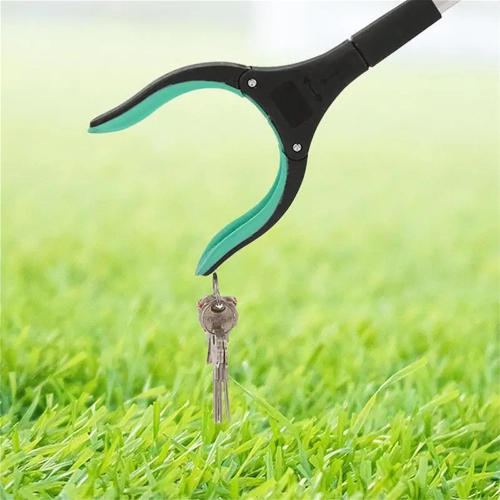 Reacher Grabber Tool, faltbare Pickup-Greifer for ältere Menschen, leichte, extra lange, handliche Müllklauen-Greifer, Pick-Up-Tools Für Zum Müllsammeln(Blue)