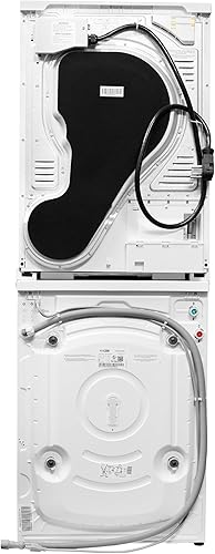 Miniatura 3 de Lavadora de 2.2 cf 120 V y secador de condensación de 4 Cf 220V fabricado en Europa (blanco+kit de apilamiento)