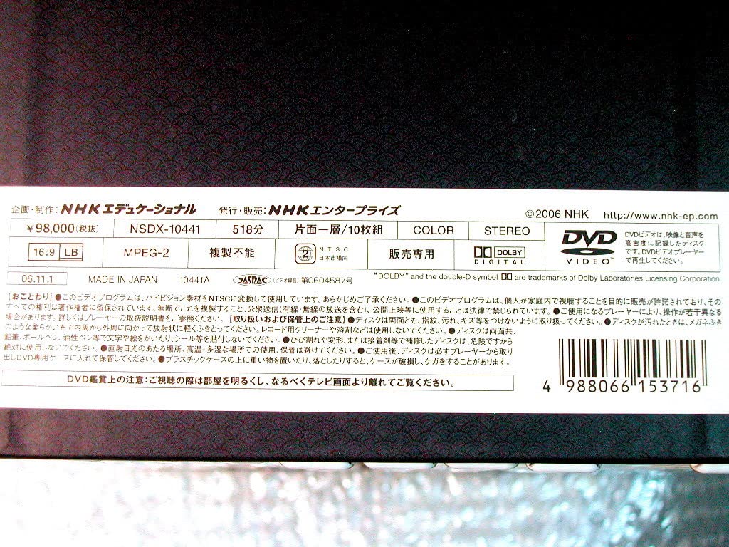 Amazon.co.jp: DVD全集BOX新日曜美術館 THE ART OF JAPAN日本の美術