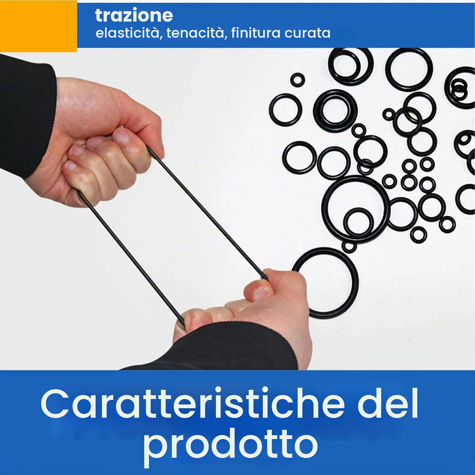 250 Pezzi Rondelle in Gomma di 15 Misure, Gommino Elettrico Guarnizioni Anello Set, Rondella O-ring per Rubinetti da Cucina Impianti Idraulici
