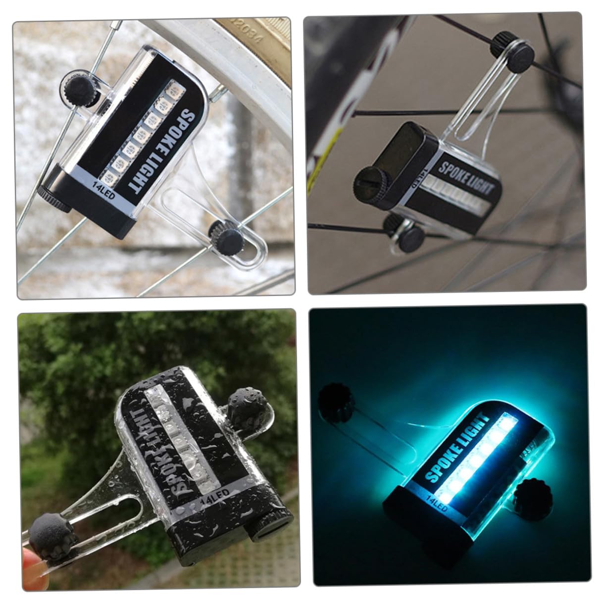 Toyvian Lumières Décoratives De Roue Lumières De Moyeu De Vélo Lumières De Roue De Vélo À LED Lumières De Décoration De Vélo Lumière De Roue De Vélo Lumières Décoratives De Vélo Roues De