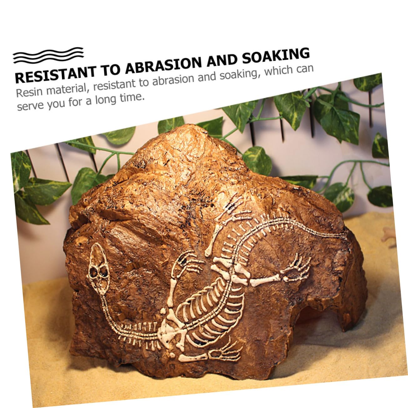 1pièce Ornement Aquarium Pierre De Crâne Artificiel pour Décoration De Réservoir Et Cachette pour Poissons Aménagement Naturel Et Atmosphère Vivante