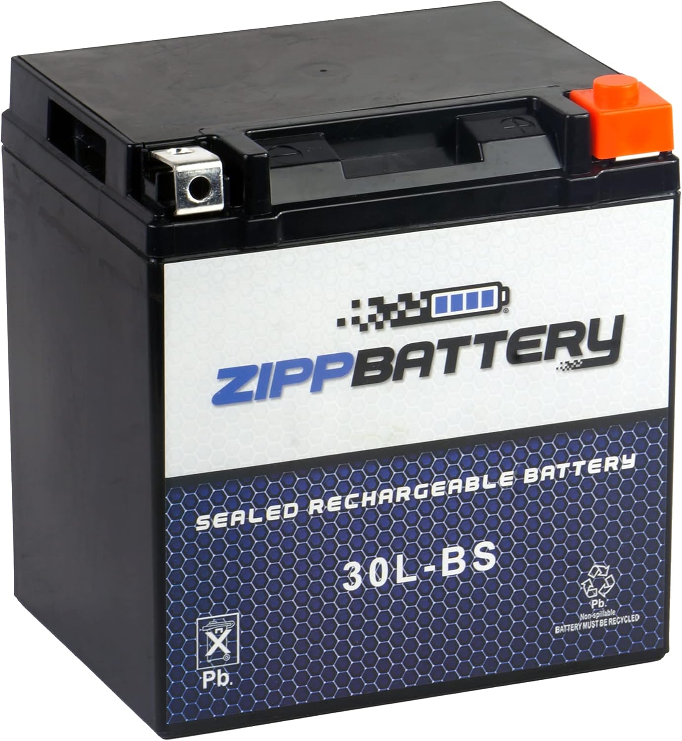 AGM Power-Ready AGM Battery for Harley, ATV, UTV & Jet Ski with T3 Terminal The 30L-BS Zipp Battery sealed AGM Valve Regulated Lead Acid (VRLA) battery is the ideal power solution for ATV, motorcycle, jet-skis, scooter, UTV, and more. Built with lead-calcium alloy and AGM (Absorbed Glass Mat) technology, this battery delivers maintenance-free, high-performance.. Power-Ready AGM Battery for Harley, ATV, UTV & Jet Ski with T3 Terminal