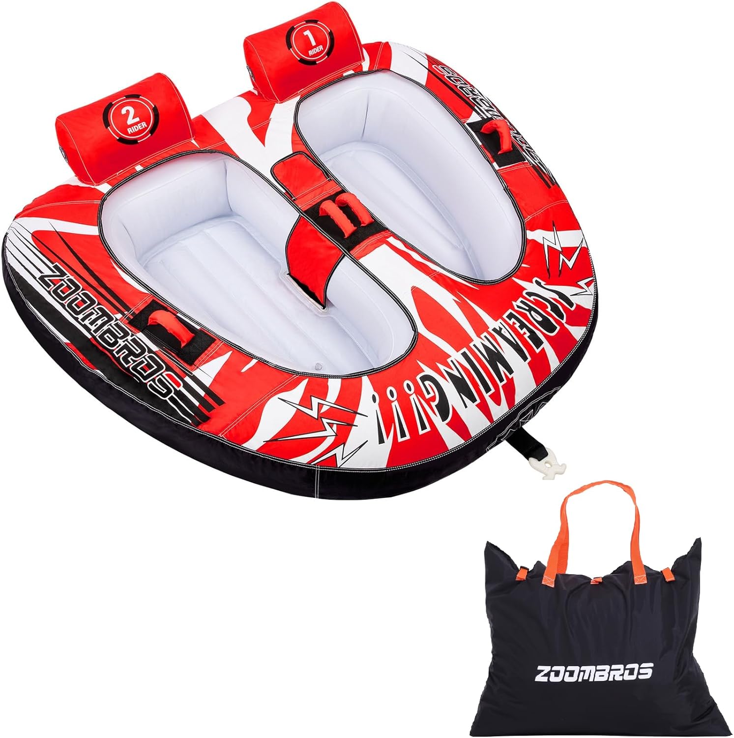 ZOOMBROS Towable Tube with Nylon Storage Bag