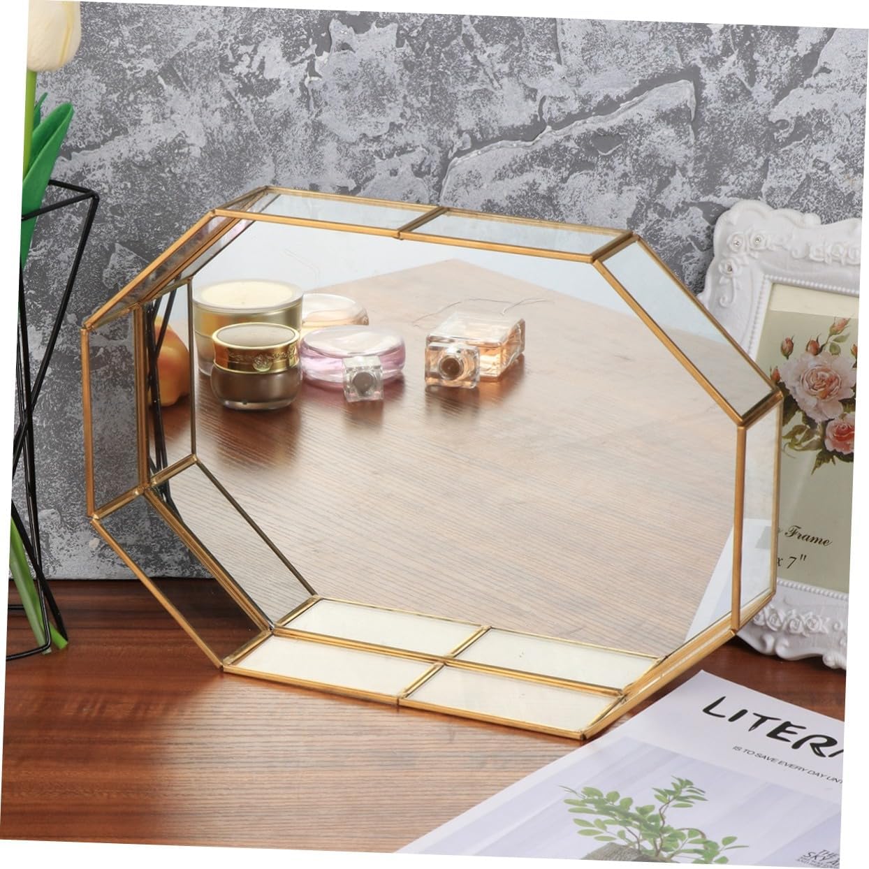 TENDYCOCO Jewelry Dishes for Women Jewelry Tray Ornament Tray Protective Shield Protective Guards Mini Trash Can Purple Toothbrush Holder Jewelry Dish Tray Jewelry Organizer Cosmetic Plate