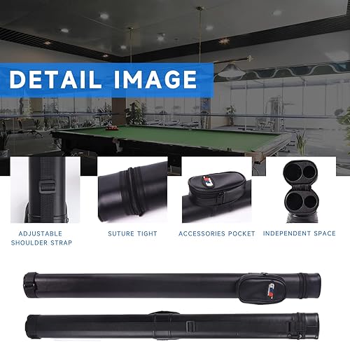 Miniatura 2 de Fundas para tacos de billar GSE Games & Sports Expert, Estuche de transporte de lujo para palo de billar duro 1x1, Accesorios para billar (varios