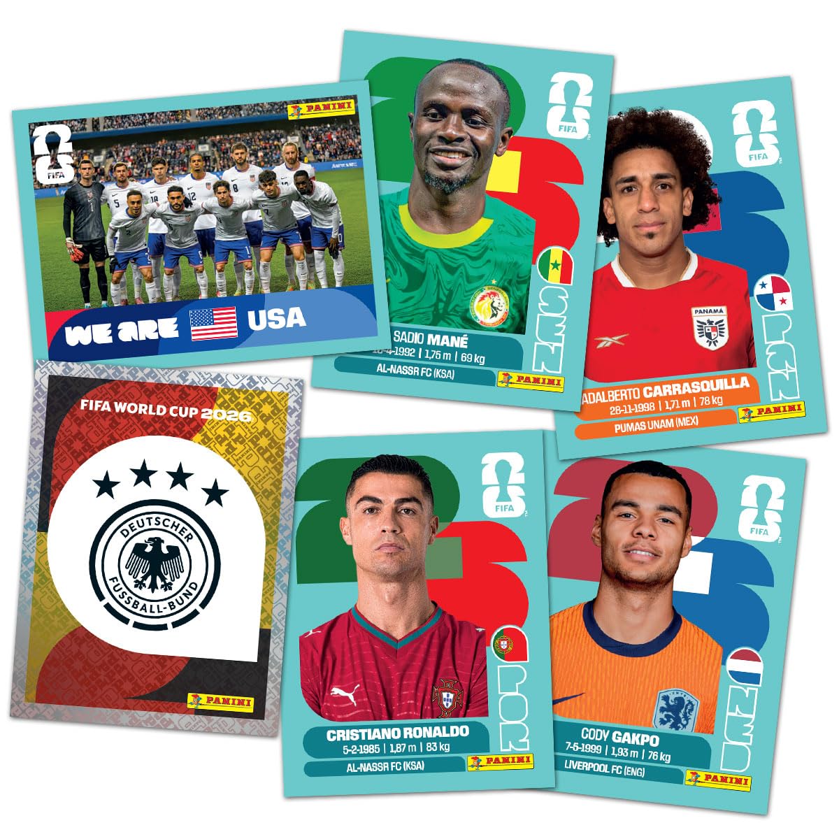 Panini - Oficjalna kolekcja naklejek FIFA World Cup 2026™ (pudełko z 100 torebkami)