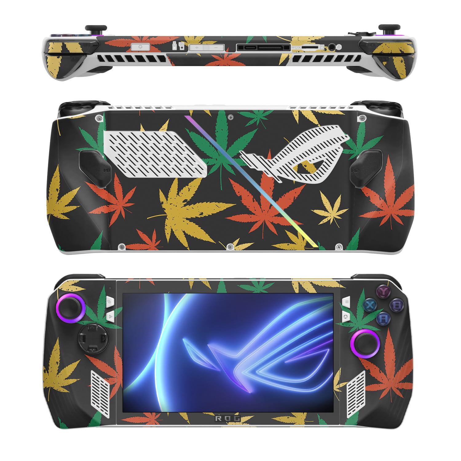 MightySkins Skin Compatible with Asus ROG Ally - Rastafari Kush | Protective, Durable, and Unique Vinyl Decal wrap Cover | Easy to Apply, Remove, and Change Styles